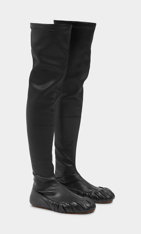 Overknee ballerina boot