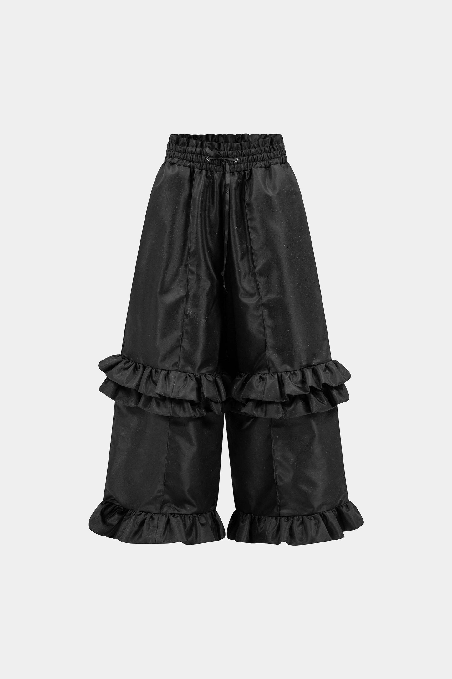 Wide ruffle pants